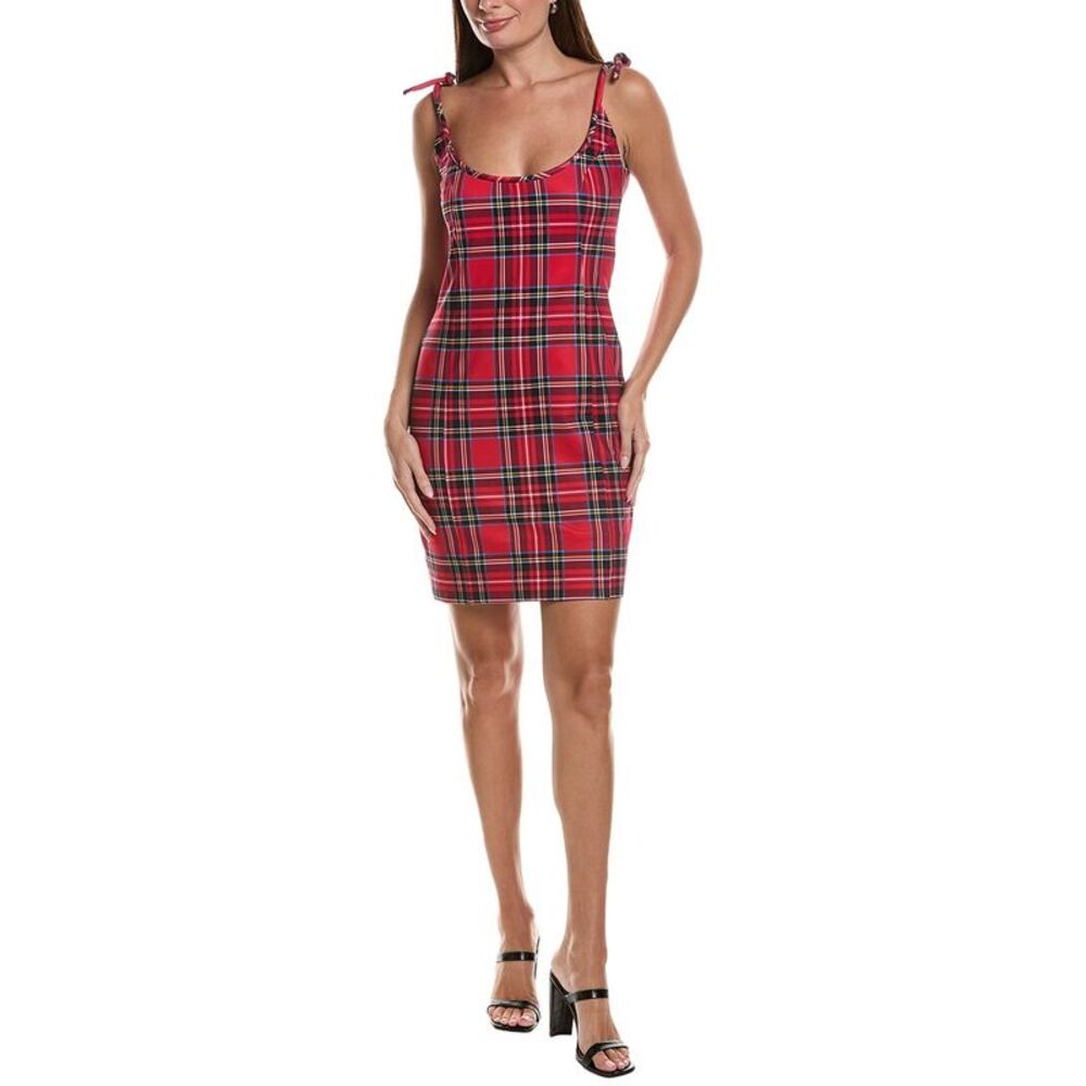 Gretchen Scott Womens  Sweets Shoulder Tie Dress, Red